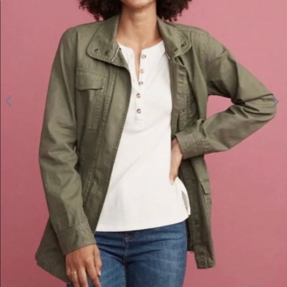 Marine Layer green utility jacket